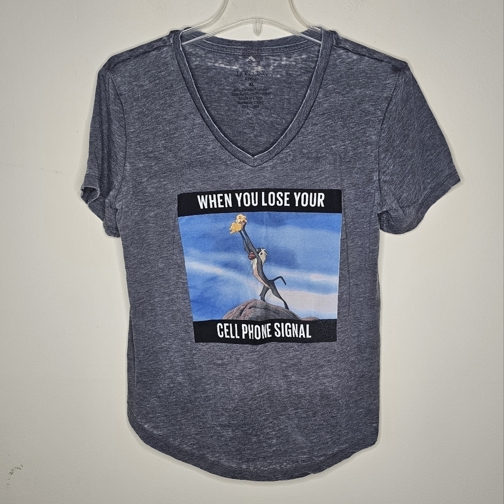 Disney The Lion King Meme Graphic Tee Size XL - Picture 2 of 6